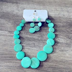 Charming Charlie Turquoise Necklace Set